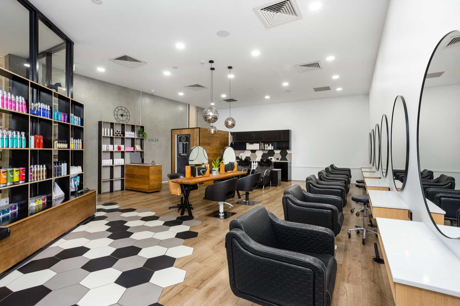 Inside UNIK Hair salon